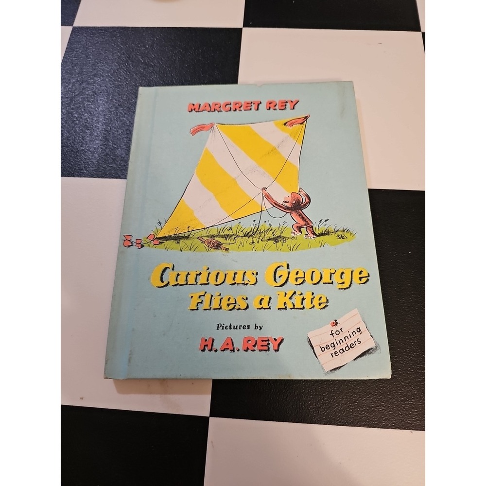 Curious‎ George Flies a Kite by Margret Rey 1958 Illustrated by H.A. Rey Vintage